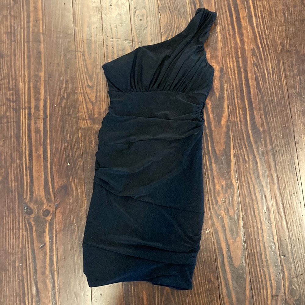 B. Darling one shoulder black dress. Size 3/4.